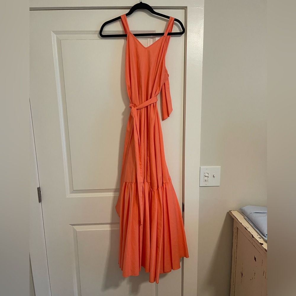Elegant Orange Maxi Dress